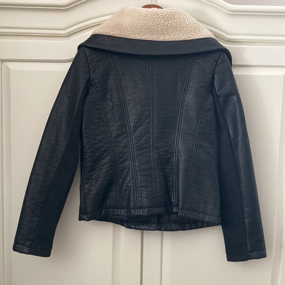 Sam Edelman black vegan leather jacket - Picture 2 of 10